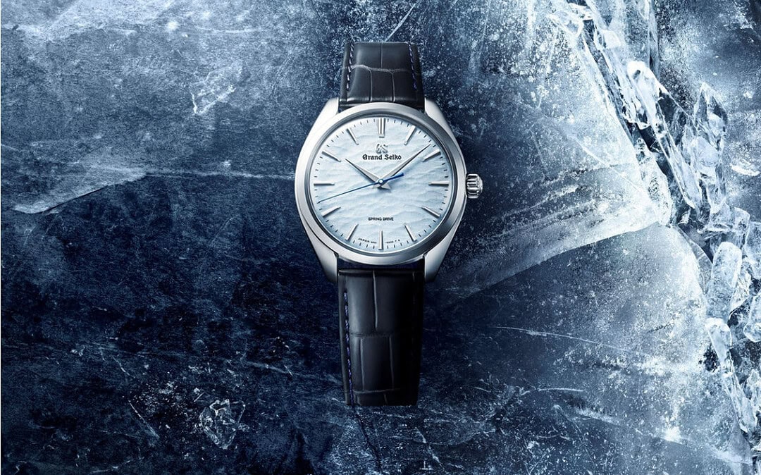 Introducing the Grand Seiko model with a light blue dial.